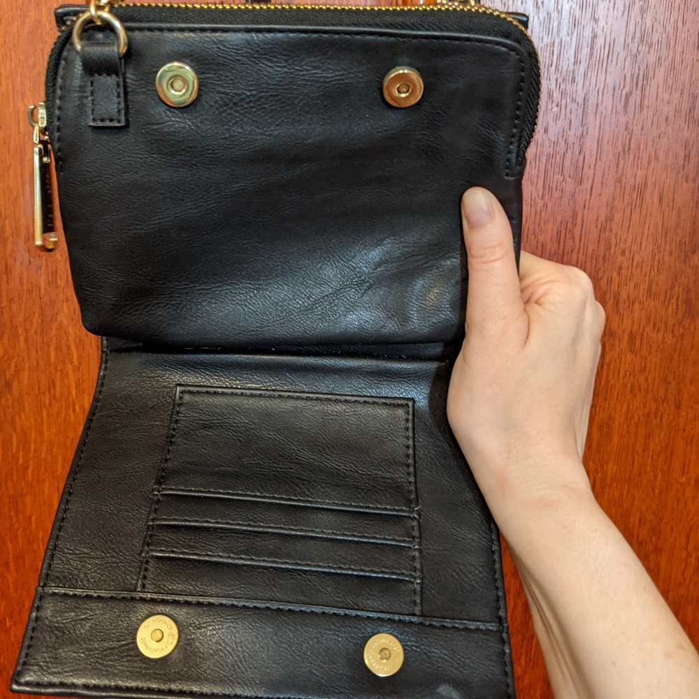 Steve Madden Gold Cross Body Purse - Picture 6 of 11